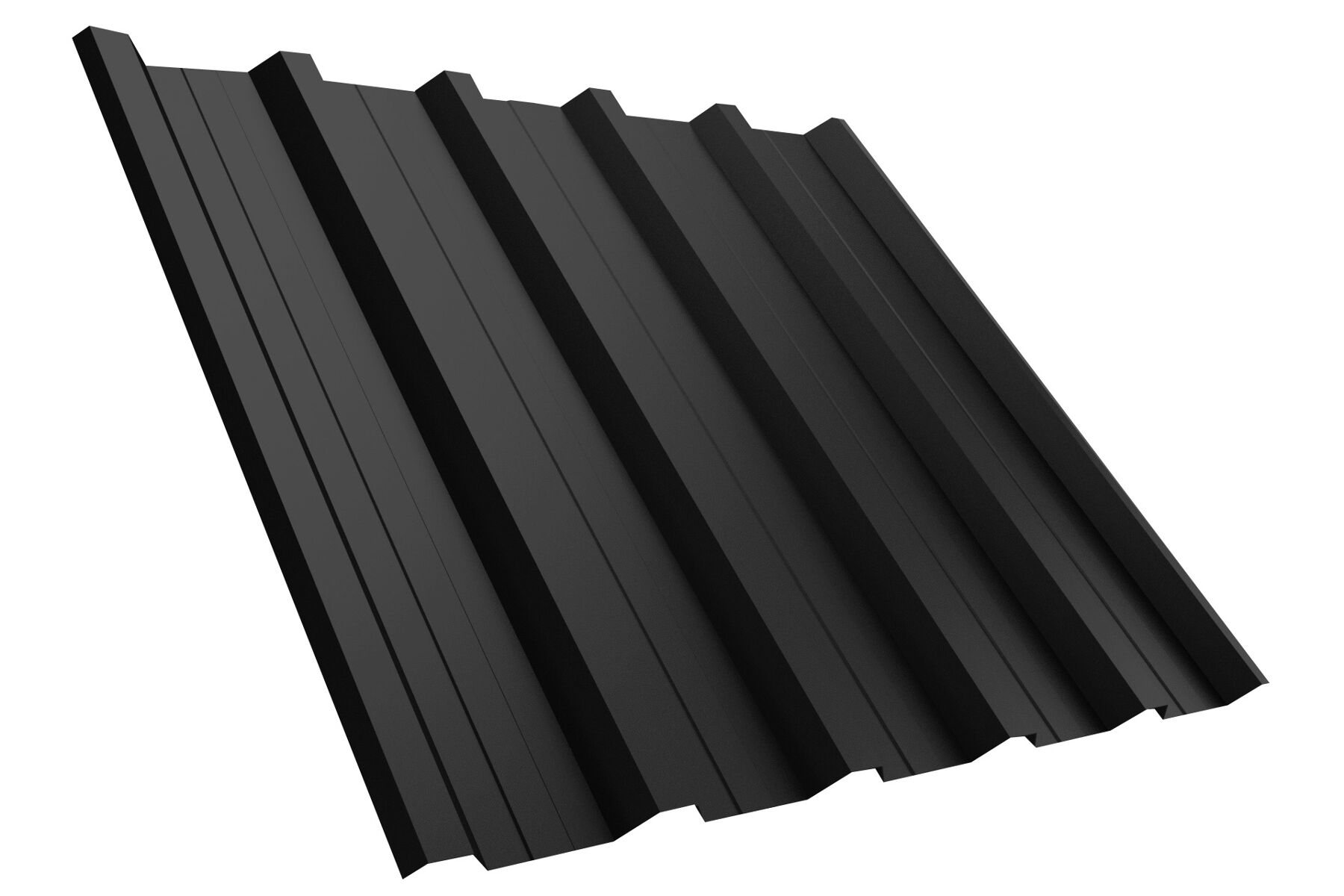 Trapezblech T35DR 0,50 mm Stärke Tiefschwarz mit Vlies