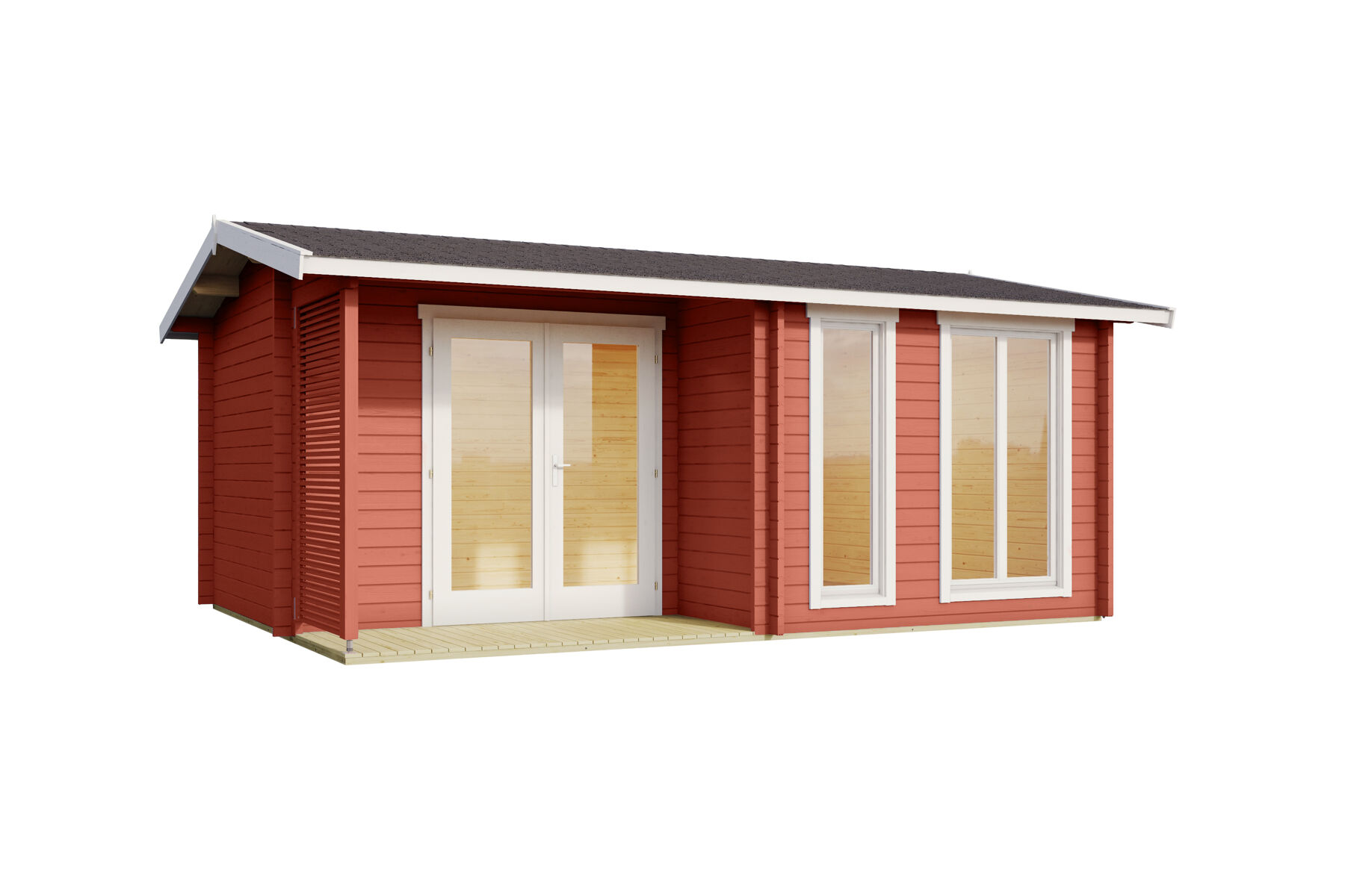 Gartenhaus Brighton 44 Schwedenrot