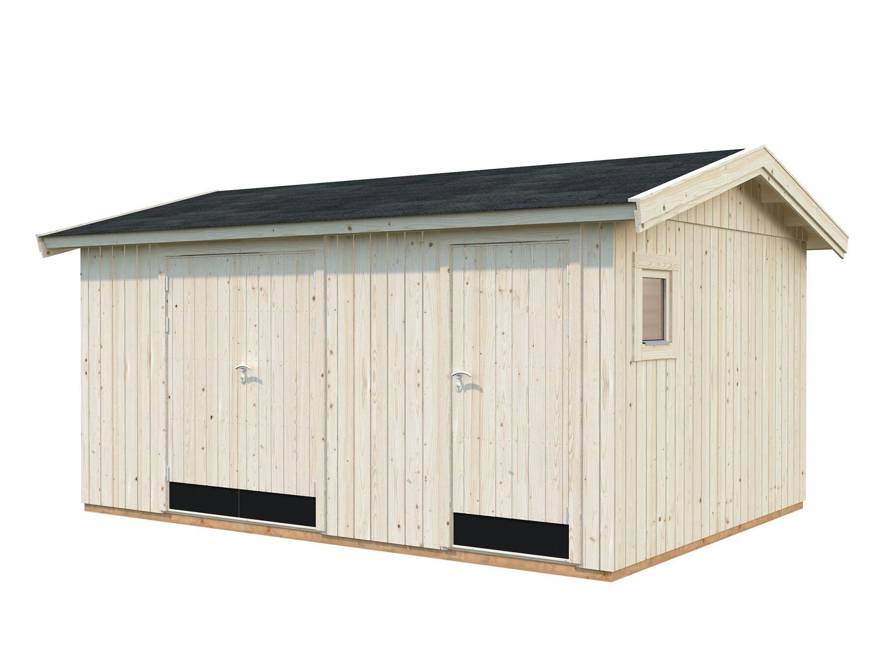 Gerätehaus Olaf 13,5 m² mit Trapezblech Anthrazit