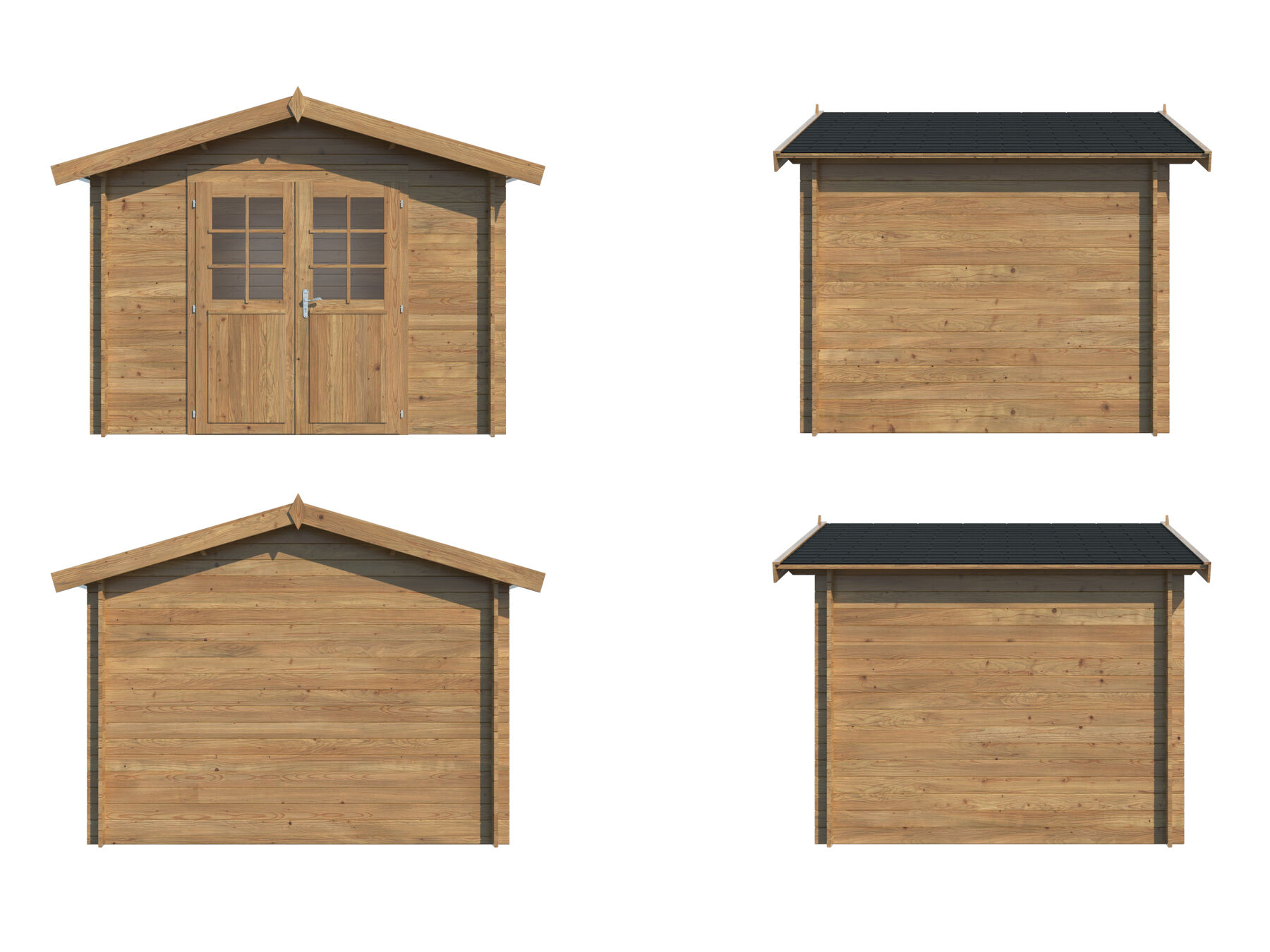 Gartenhaus Valentine 6,1 m² Braun
