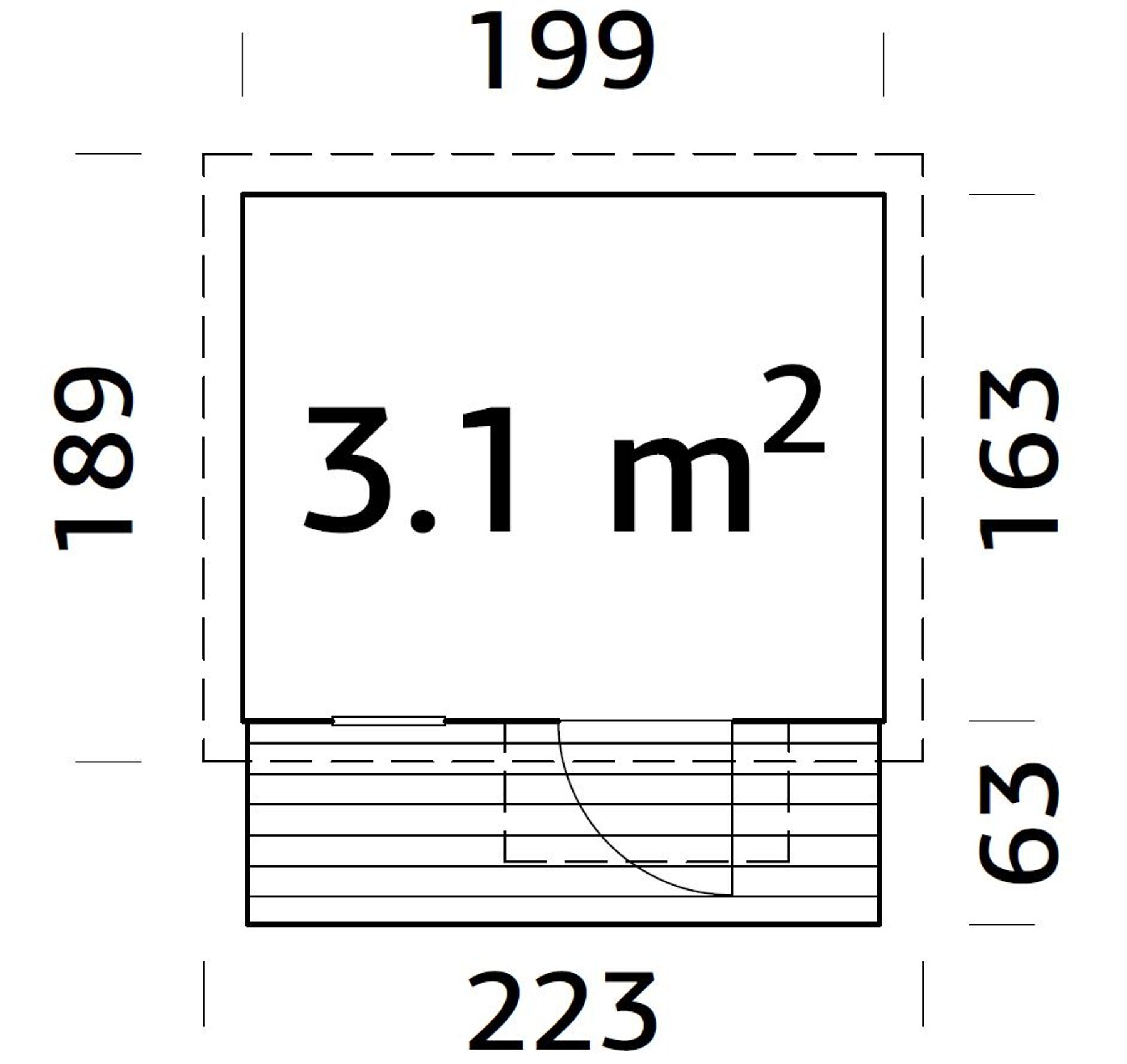 Kinderspielhaus Harry 3,1 m²