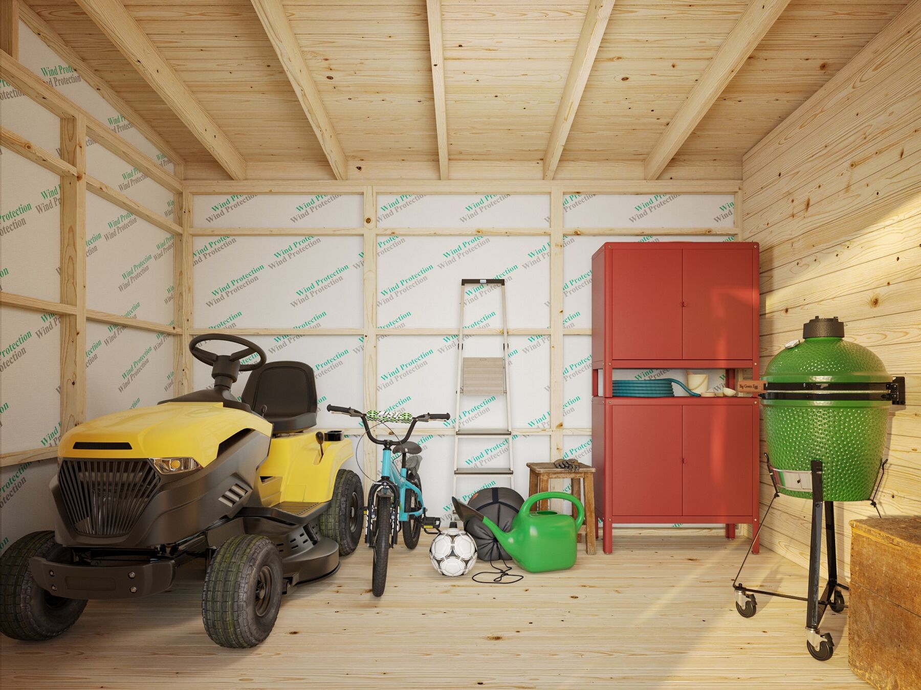 Gerätehaus Kalle 16,9 m² mit Trapezblech Anthrazit