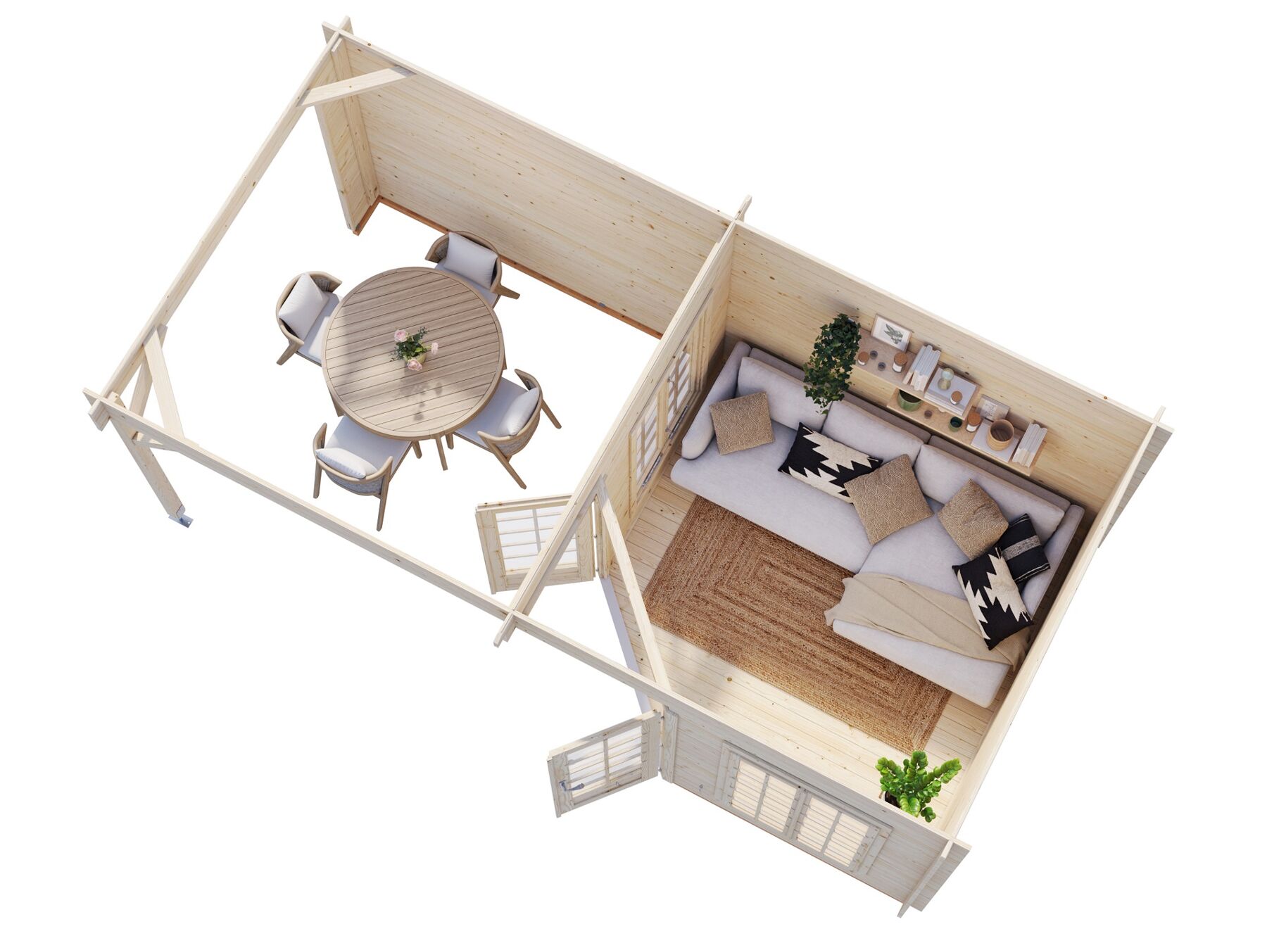 Pavillon Melanie 7,0 + 8,1 m²