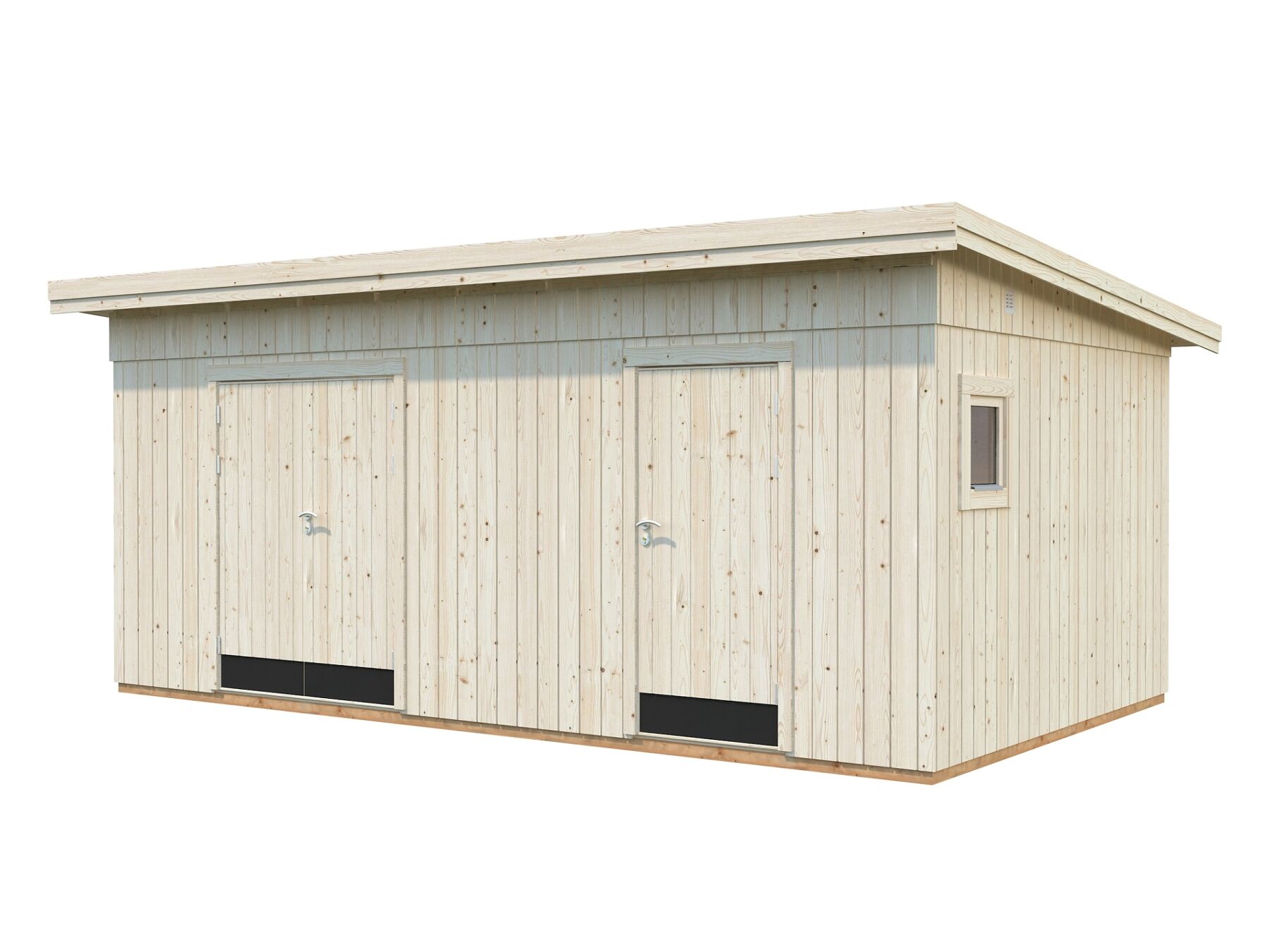 Gerätehaus Kalle 16,9 m² mit Trapezblech Anthrazit