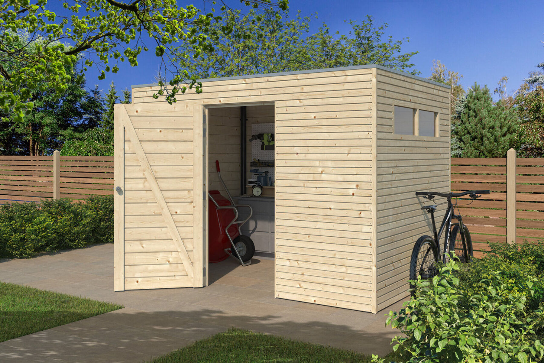 Innenarchitektur, Fahrrad, Rad, Holz, Tor