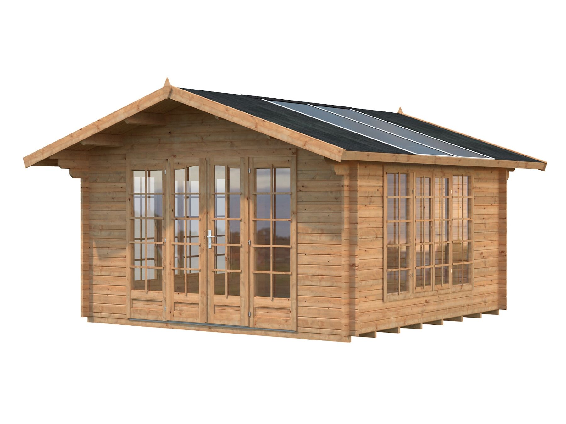 Gartenhaus Irene 13,9 m² Hellbraun