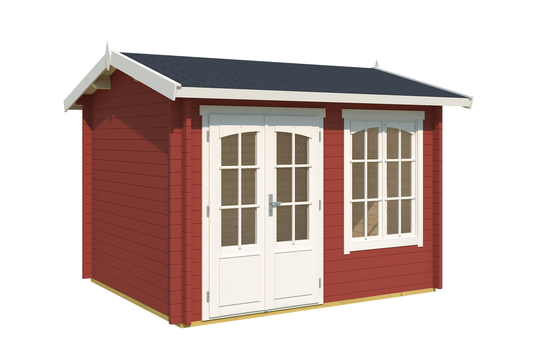 Gartenhaus Alex 7,5 m². in schwedenrot