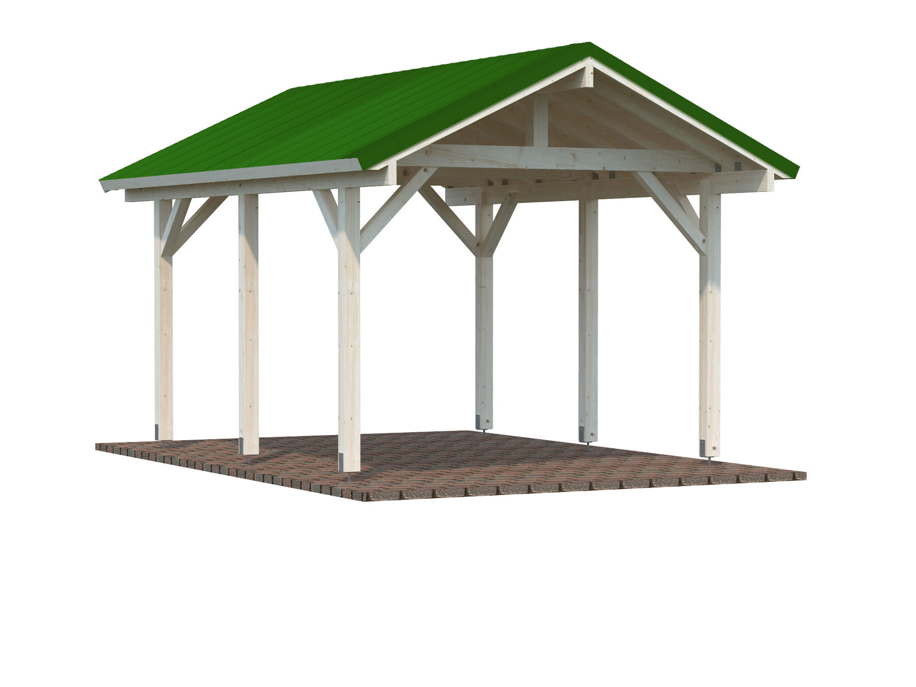 Trapezblechdach für Einzelcarport Juist 1