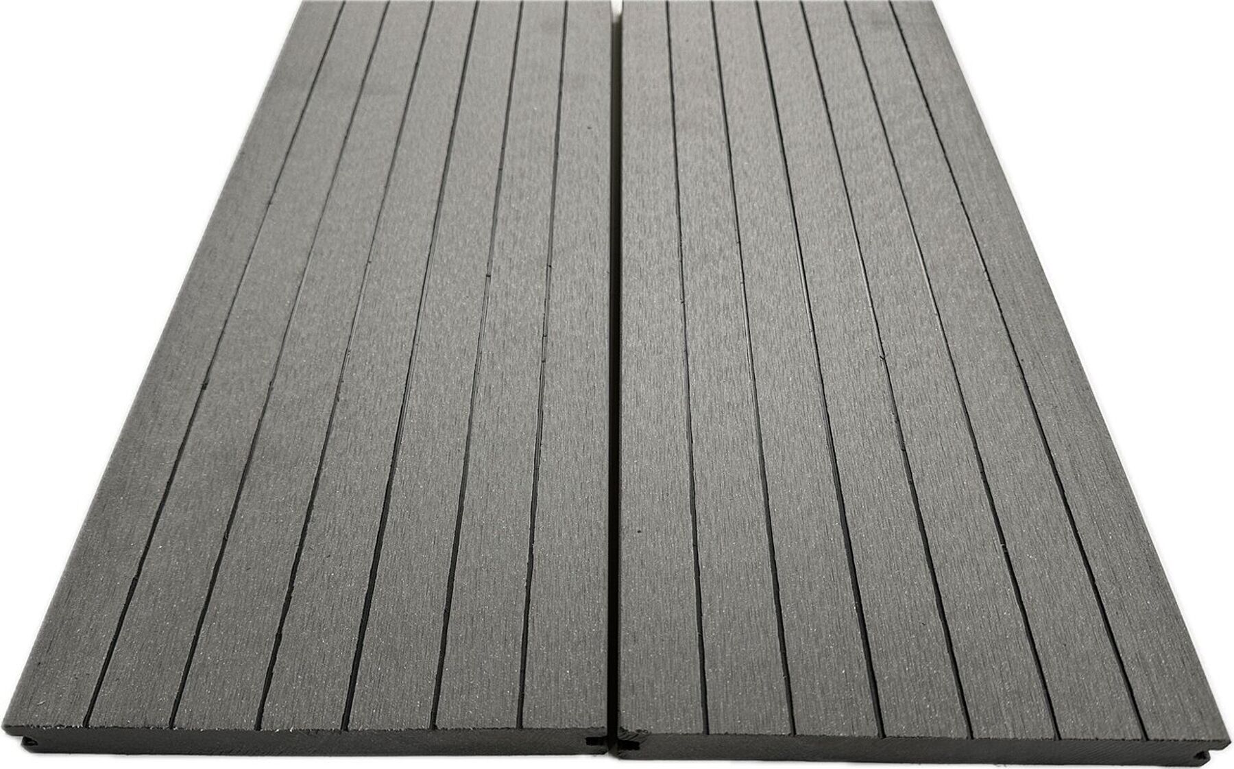 WPC Terrassendielen, Massiv Hellgrau 21x190x5000 mm