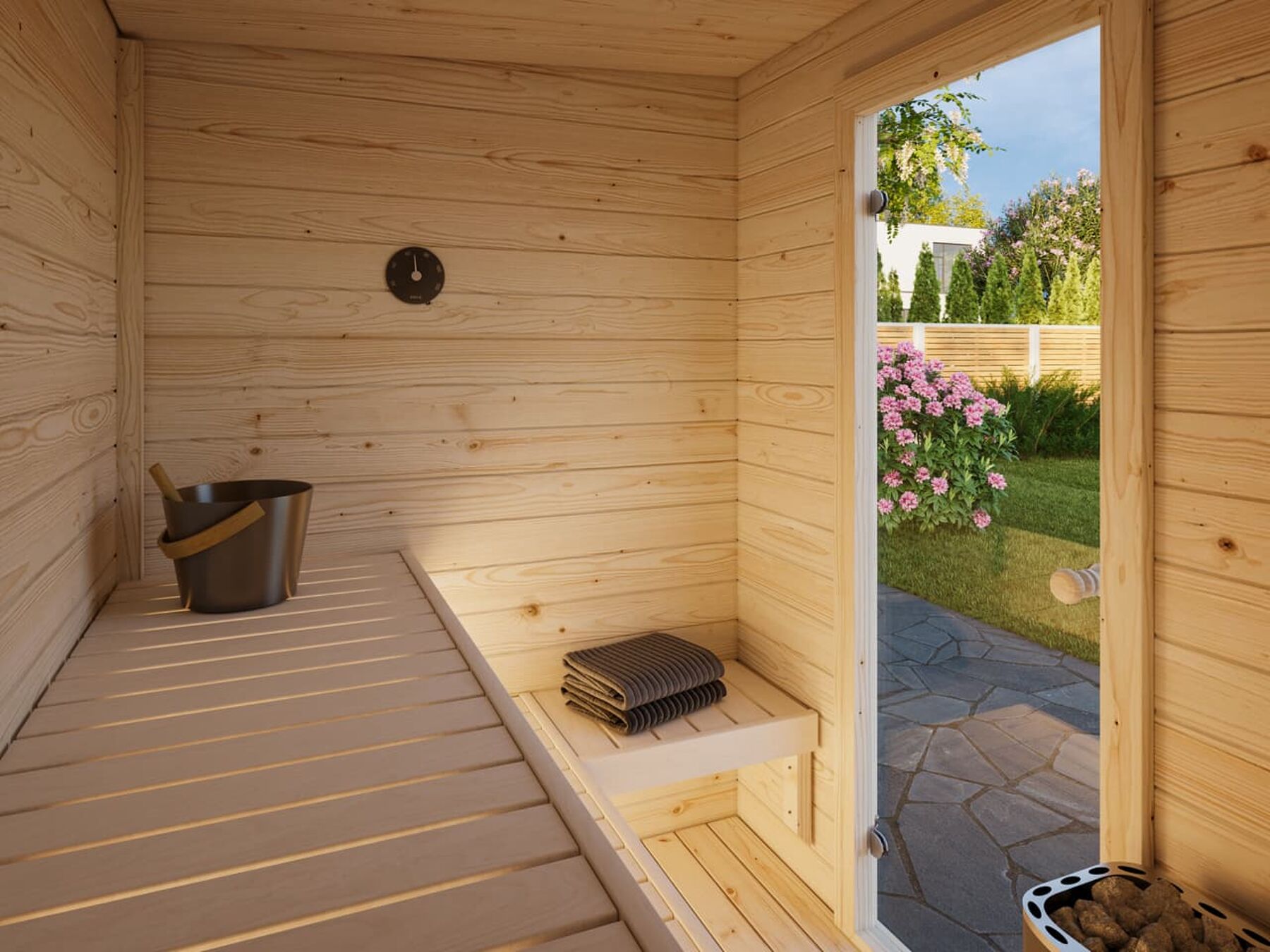 Saunahaus Cubic 2,6 m² inkl. Saunaofen