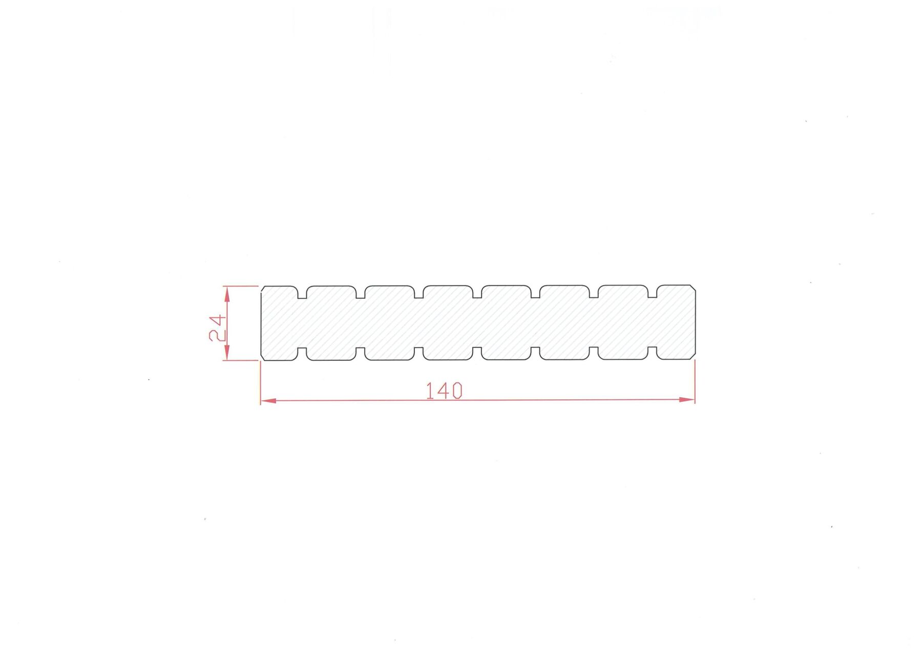 Terrassendielen Douglasie 24 x 140 mm (400 cm)