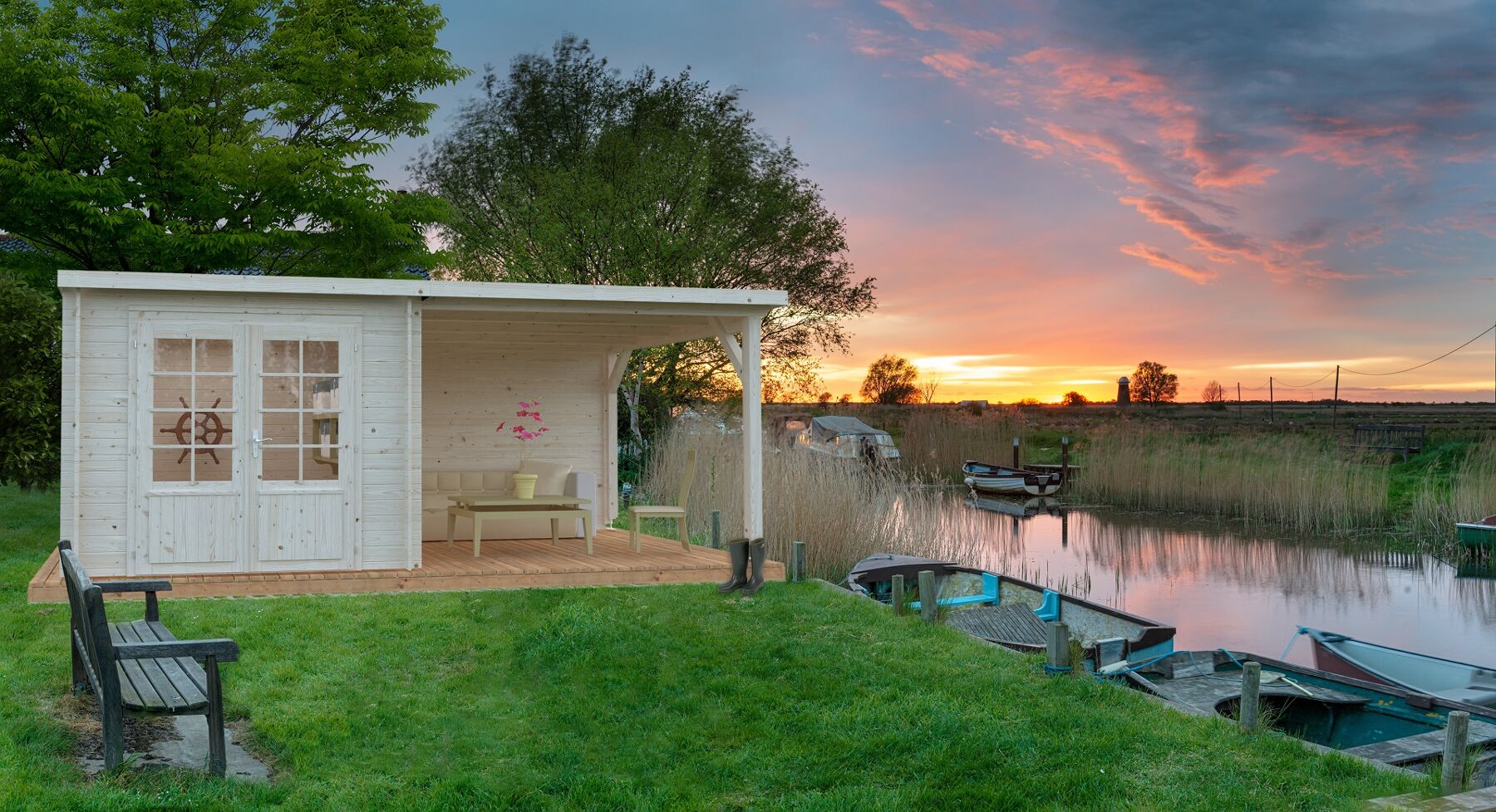 Gartenhaus Ella 6,9+8,2 m²