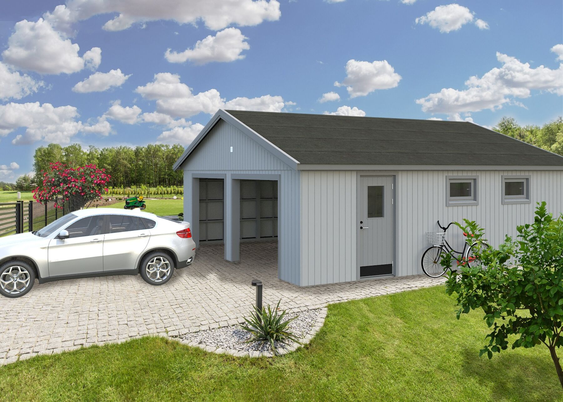 Elementgarage Andre 44,7 m² Ohne Tor