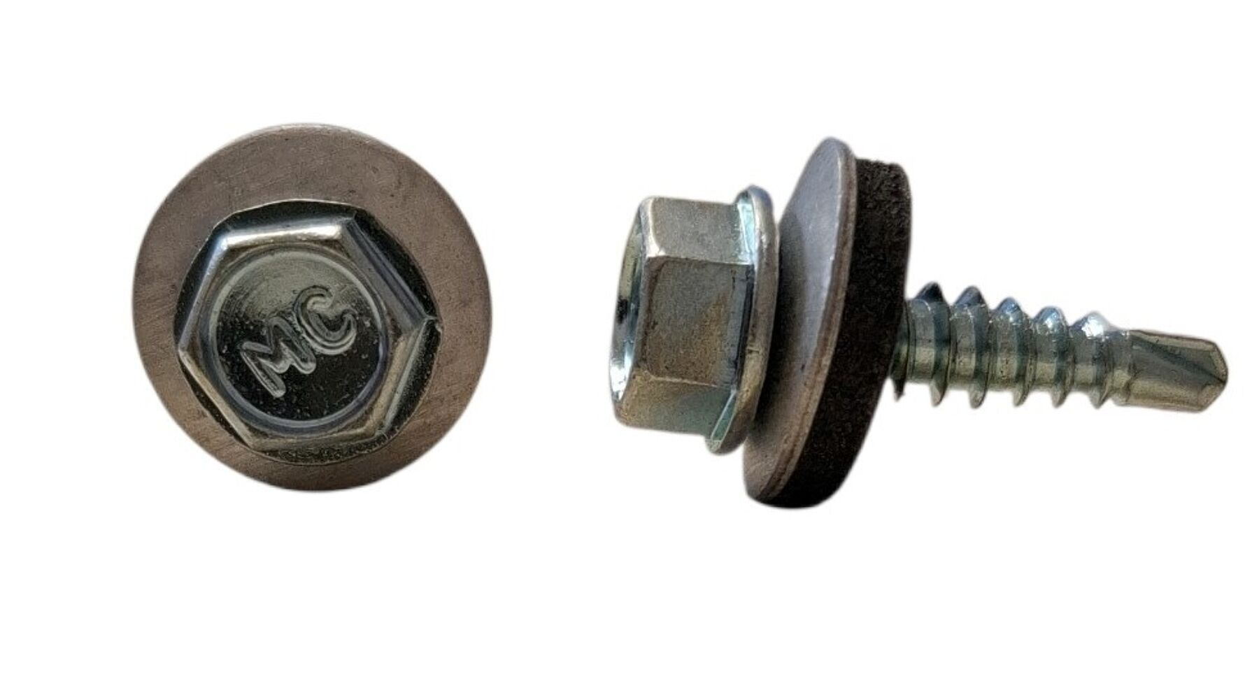 Schraubensatz, Unterlegscheibe, Bolzen, Sechskantkopf, Schwarz-braun