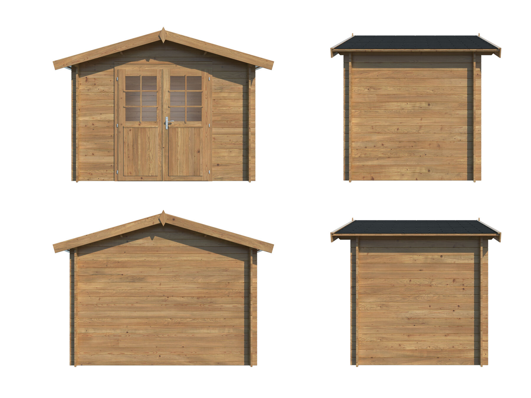 Gartenhaus Valentine 4,7 m² Braun