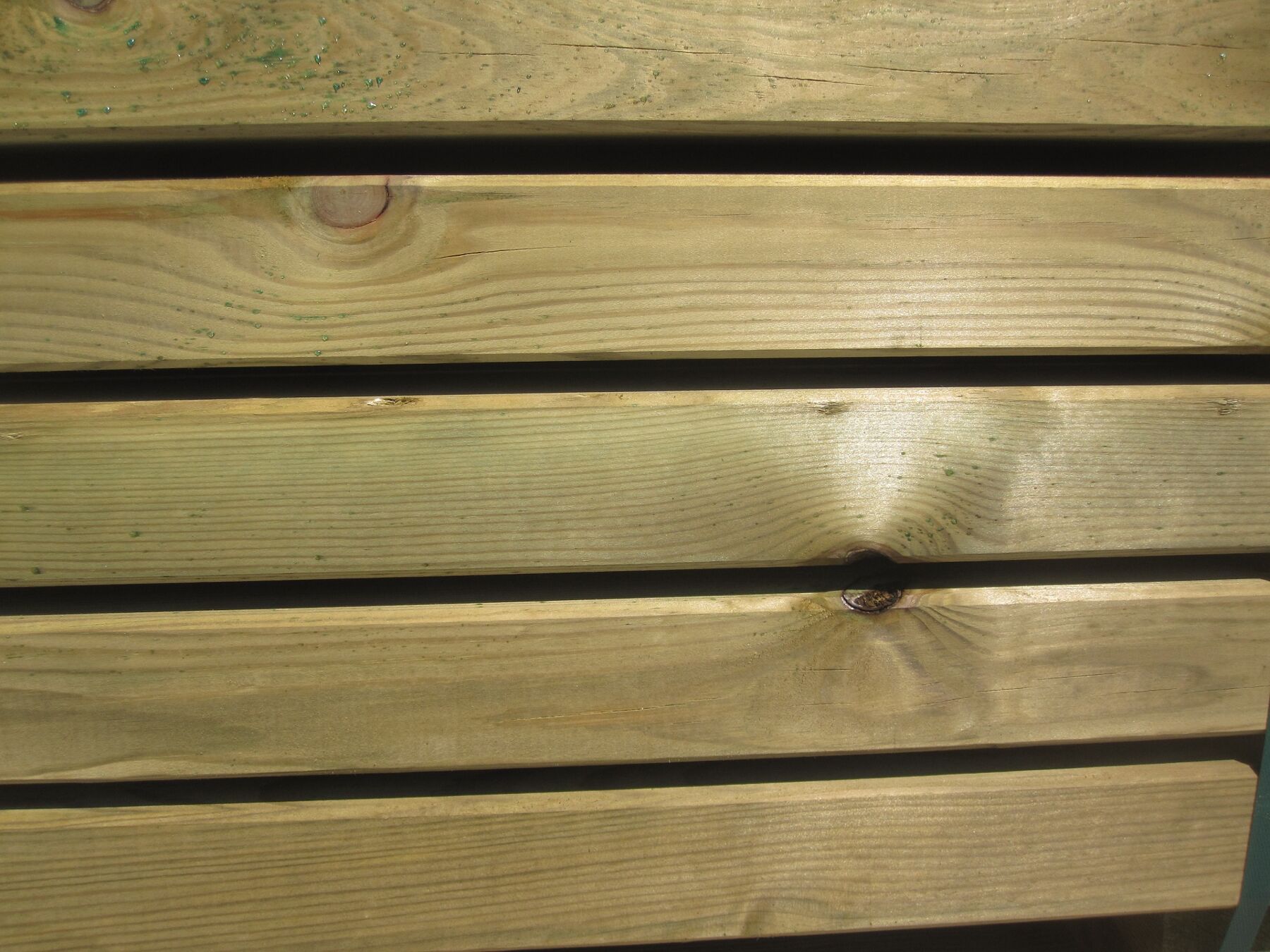 Kantholzpfosten Kiefer, grün 7 x 7 x 125 cm