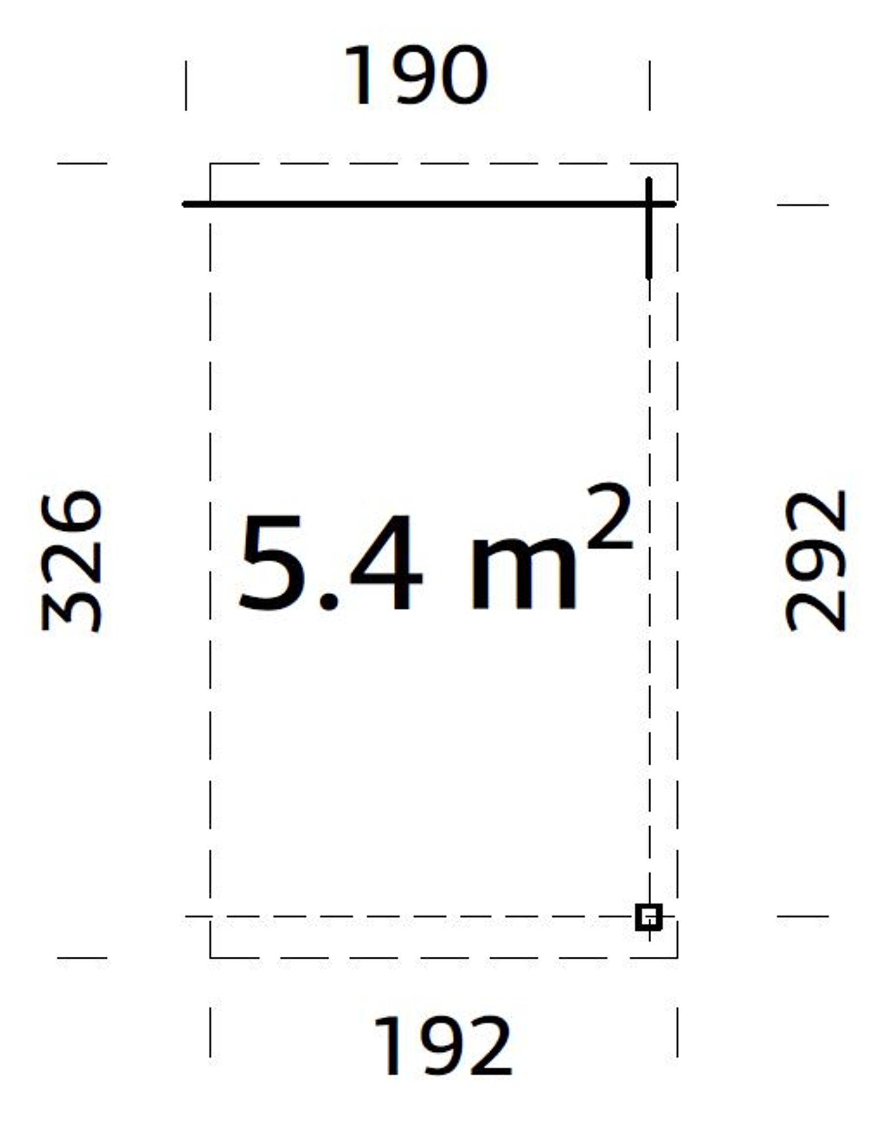 Gartenhaus Jever 3 Mit Anbau I mit Trapezblech Dunkelgrün