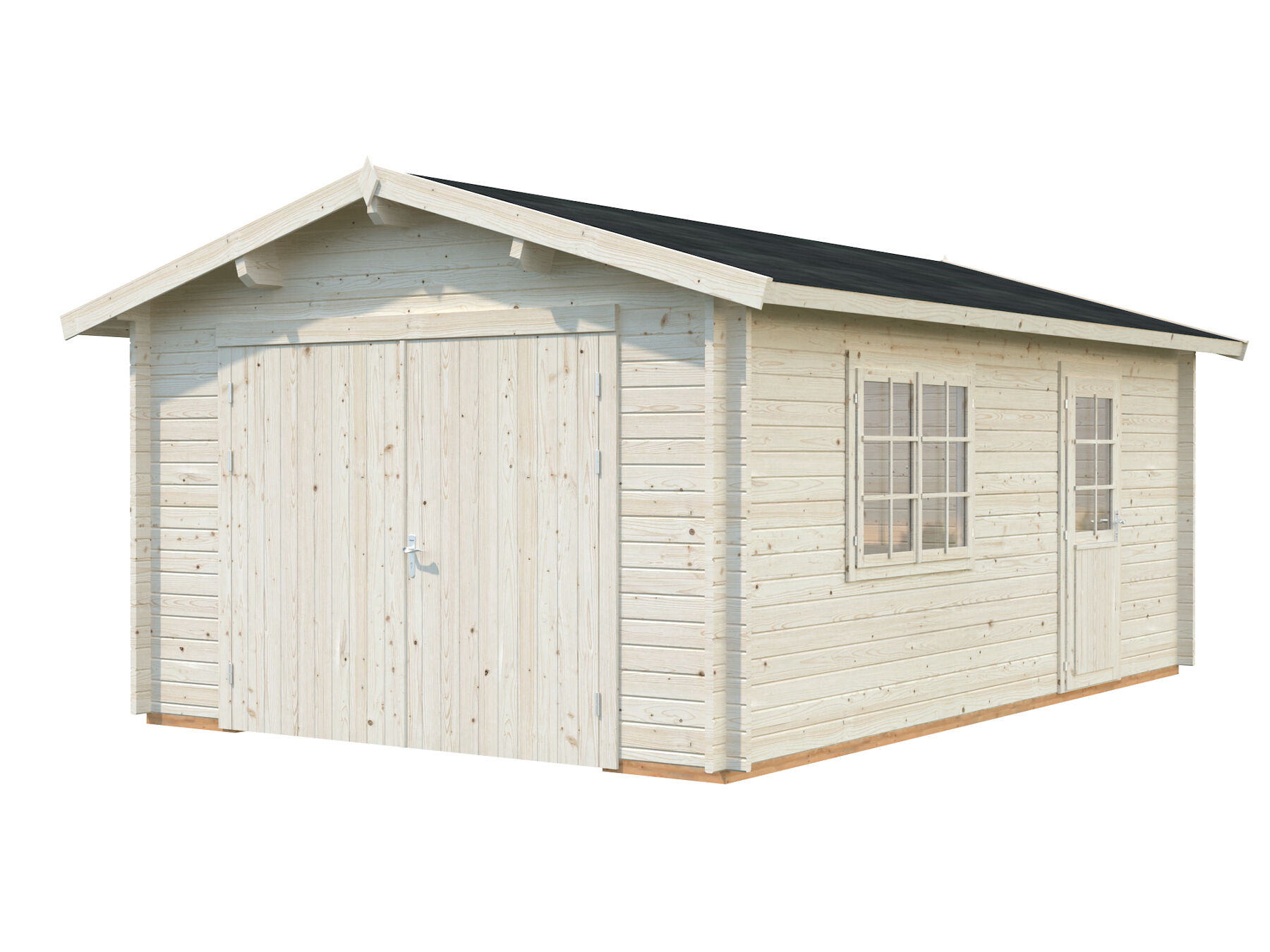 Holzgarage Roger 19,0 m² Mit Holztor