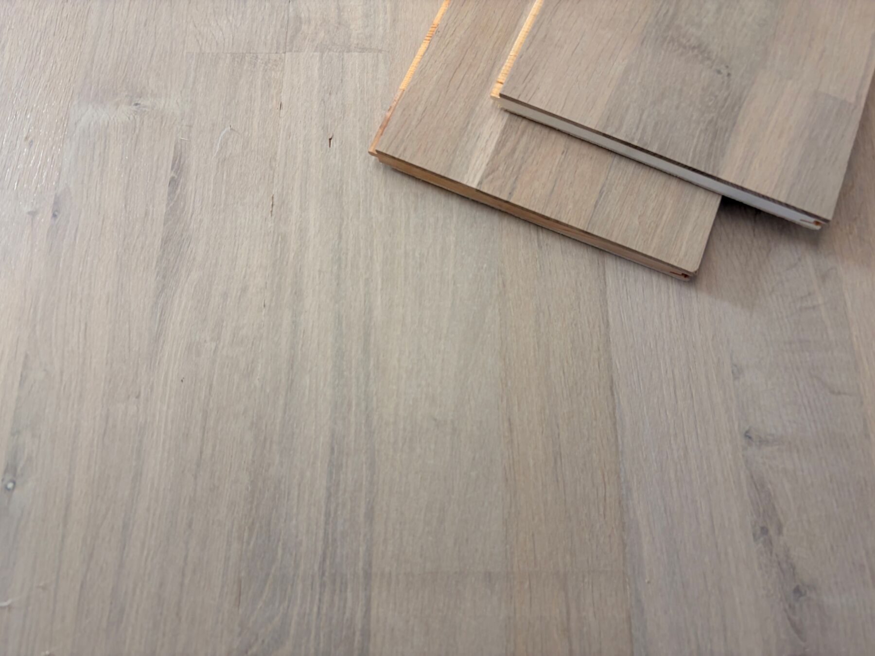 Parkett Eiche Schiffsboden Natur weiĂź, 2390 x 198 x 14 mm Holz, Boden, Dielen, Laminate, Schnittkante
