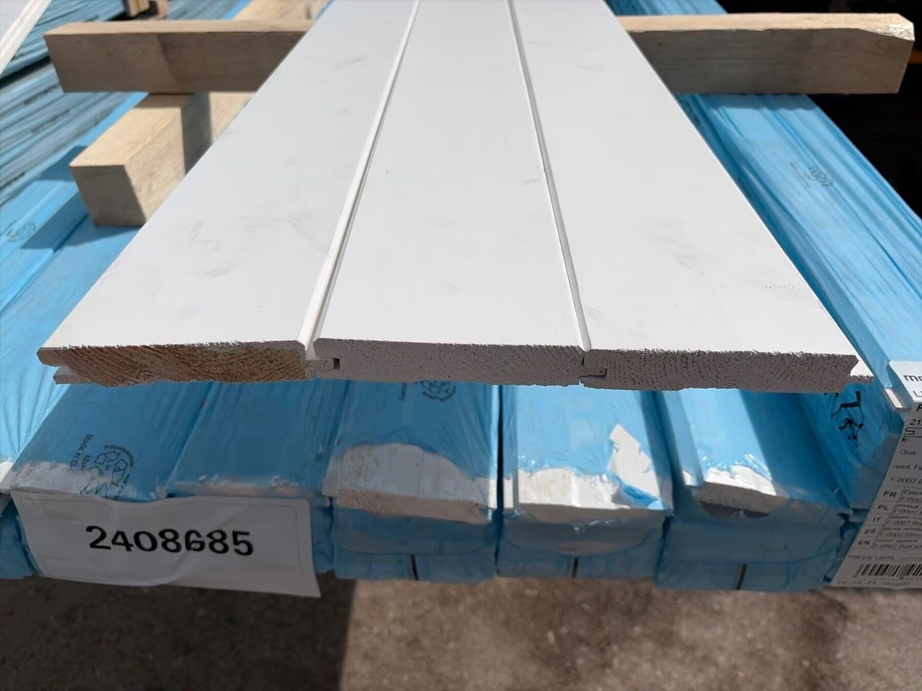 Fichte Profilholz Weiss, 21.5x121x4500 mm Fichte Profilholz Weiss, 21.5x121x4500 mm