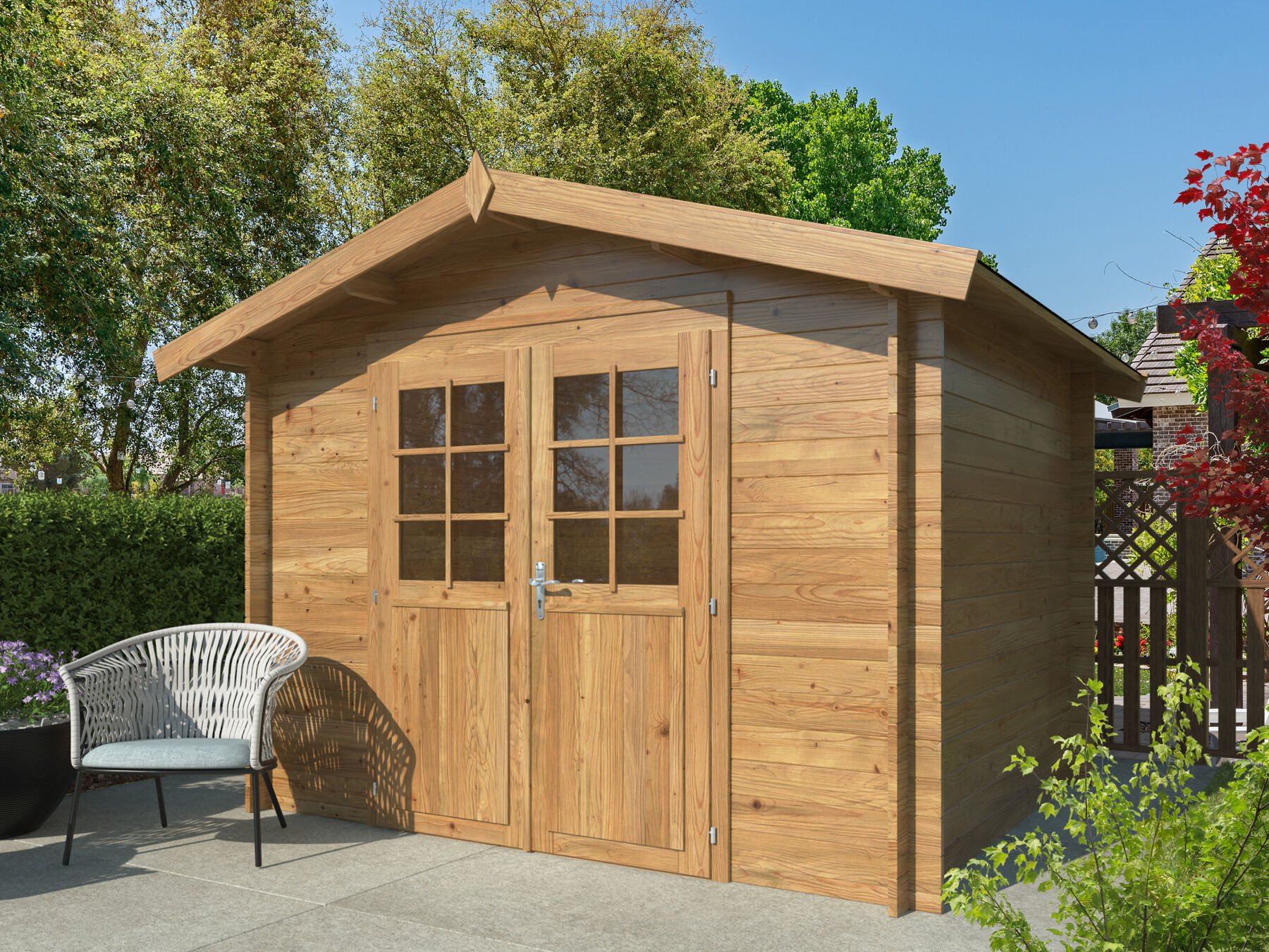 Gartenhaus Valentine 6,1 m² Braun