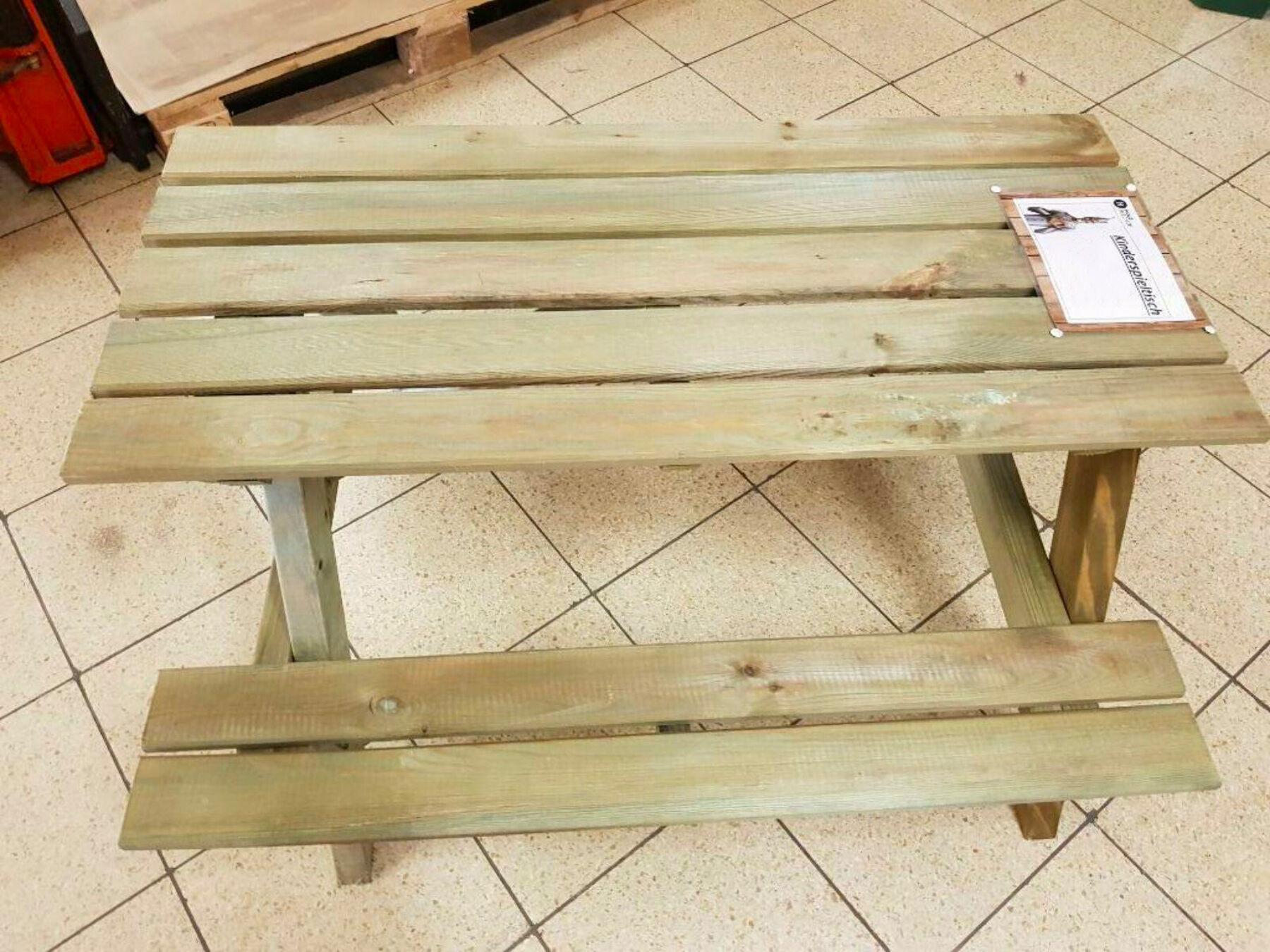 Kinderpicknicktisch Grün Kesseldruckimprägniert